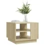 Mesa de centro madera de ingeniería roble Sonoma 55x55x43 cm de vidaXL, Mesas de centro - Ref: Foro24-810292, Precio: 47,47 €...