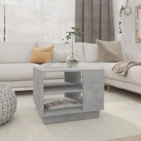 Mesa de centro madera de ingeniería gris hormigón 55x55x43 cm de vidaXL, Mesas de centro - Ref: Foro24-810293, Precio: 46,77 ...