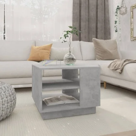 Mesa de centro madera de ingeniería gris hormigón 55x55x43 cm de vidaXL, Mesas de centro - Ref: Foro24-810293, Precio: 46,77 ...