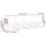 Conjunto de sofá de jardín de 4 piezas con cojines de madera de acacia y ratán en Conjuntos de jardín | Comprar online en Foru.e