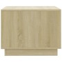 Mesa de centro madera de ingeniería roble Sonoma 55x55x43 cm de vidaXL, Mesas de centro - Ref: Foro24-810292, Precio: 47,93 €...