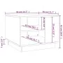 Mesa de centro madera de ingeniería roble Sonoma 55x55x43 cm de vidaXL, Mesas de centro - Ref: Foro24-810292, Precio: 47,47 €...