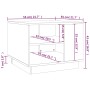 Mesa de centro madera de ingeniería roble Sonoma 55x55x43 cm de vidaXL, Mesas de centro - Ref: Foro24-810292, Precio: 47,93 €...