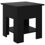 Black engineered wood coffee table 40x40x42 cm by vidaXL, Coffee table - Ref: Foro24-810272, Price: 31,69 €, Discount: %