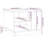 Mesa de centro madera de ingeniería gris hormigón 55x55x43 cm de vidaXL, Mesas de centro - Ref: Foro24-810293, Precio: 46,77 ...