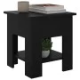 Black engineered wood coffee table 40x40x42 cm by vidaXL, Coffee table - Ref: Foro24-810272, Price: 31,69 €, Discount: %