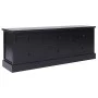 Mueble para TV madera maciza de paulownia negro 108x30x40 cm de vidaXL, Muebles TV - Ref: Foro24-338528, Precio: 124,35 €, De...