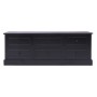 Mueble para TV madera maciza de paulownia negro 108x30x40 cm de vidaXL, Muebles TV - Ref: Foro24-338528, Precio: 125,91 €, De...