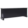Mueble para TV madera maciza de paulownia negro 108x30x40 cm de vidaXL, Muebles TV - Ref: Foro24-338528, Precio: 124,35 €, De...