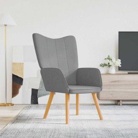 Sillón de relax de tela gris claro en Sillones | Comprar online en Foru.es