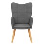 Silla de relajación de tela gris oscuro en Sillones | Comprar online en Foru.es