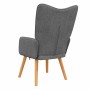 Silla de relajación de tela gris oscuro en Sillones | Comprar online en Foru.es