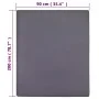Anthrazitfarbenes Baumwoll-Jersey-Spannbetttuch 90x200 cm von vidaXL, Bettlaken - Ref: Foro24-136190, Preis: 12,68 €, Rabatt: %