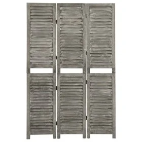 Grauer 3-teiliger Paravent aus Massivholz, 106,5 x 166 cm von vidaXL, Raumteiler - Ref: Foro24-338574, Preis: 87,81 €, Rabatt: %