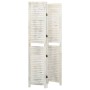Biombo de 3 paneles madera blanco envejecido 105x165 cm de vidaXL, Divisores de ambientes - Ref: Foro24-338570, Precio: 88,87...