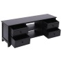 Mueble para TV madera maciza de paulownia negro 108x30x40 cm de vidaXL, Muebles TV - Ref: Foro24-338518, Precio: 102,15 €, De...