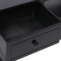 Mueble para TV madera maciza de paulownia negro 108x30x40 cm de vidaXL, Muebles TV - Ref: Foro24-338518, Precio: 102,15 €, De...