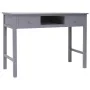 Escritorio de madera maciza de Paulownia gris 108x45x76 cm de vidaXL, Escritorios - Ref: Foro24-338536, Precio: 114,50 €, Des...