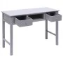 Escritorio de madera maciza de Paulownia gris 108x45x76 cm de vidaXL, Escritorios - Ref: Foro24-338536, Precio: 114,50 €, Des...