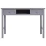 Escritorio de madera maciza de Paulownia gris 108x45x76 cm de vidaXL, Escritorios - Ref: Foro24-338536, Precio: 114,50 €, Des...