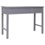 Escritorio de madera maciza de Paulownia gris 108x45x76 cm de vidaXL, Escritorios - Ref: Foro24-338536, Precio: 114,50 €, Des...