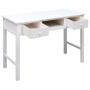 Escritorio de madera maciza de Paulownia blanco 108x45x76 cm de vidaXL, Escritorios - Ref: Foro24-338537, Precio: 113,51 €, D...