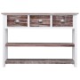 Aparador madera maciza de Paulownia marrón viejo 108x30x76 cm de vidaXL, Aparadores - Ref: Foro24-338544, Precio: 104,77 €, D...