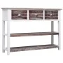 Aparador madera maciza de Paulownia marrón viejo 108x30x76 cm de vidaXL, Aparadores - Ref: Foro24-338544, Precio: 103,70 €, D...