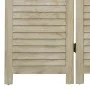 Biombo de 4 paneles de madera maciza de paulownia 140x165 cm de vidaXL, Divisores de ambientes - Ref: Foro24-338579, Precio: ...