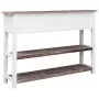 Aparador madera maciza de Paulownia marrón viejo 108x30x76 cm de vidaXL, Aparadores - Ref: Foro24-338544, Precio: 103,70 €, D...