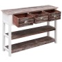 Aparador madera maciza de Paulownia marrón viejo 108x30x76 cm de vidaXL, Aparadores - Ref: Foro24-338544, Precio: 104,77 €, D...