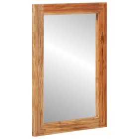 Espejo de baño 50x70x3 cm de madera maciza de acacia de , Tocadores de baño - Ref: Foro24-4017787, Precio: 62,01 €, Descuento: %