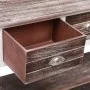 Aparador madera maciza de Paulownia marrón viejo 108x30x76 cm de vidaXL, Aparadores - Ref: Foro24-338544, Precio: 103,70 €, D...
