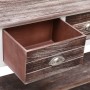 Aparador madera maciza de Paulownia marrón viejo 108x30x76 cm de vidaXL, Aparadores - Ref: Foro24-338544, Precio: 104,77 €, D...