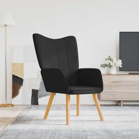 Sillón de relax de tela negro en Sillones | Comprar online en Foru.es