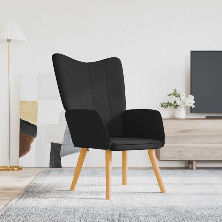 Sillón de relax de tela negro en Sillones | Comprar online en Foru.es