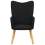 Sillón de relax de tela negro en Sillones | Comprar online en Foru.es