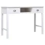 Schreibtisch aus massivem Paulownia-Holz, weiß, 108 x 45 x 76 cm von vidaXL, Schreibtische - Ref: Foro24-338535, Preis: 115,0...