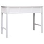 Escritorio de madera maciza de Paulownia blanco 108x45x76 cm de vidaXL, Escritorios - Ref: Foro24-338535, Precio: 115,78 €, D...