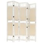 Biombo divisor de 5 paneles de tela color crema 175x165 cm de vidaXL, Divisores de ambientes - Ref: Foro24-338560, Precio: 86...