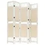 Biombo divisor de 5 paneles de tela color crema 175x165 cm de vidaXL, Divisores de ambientes - Ref: Foro24-338560, Precio: 85...