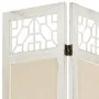 Biombo divisor de 5 paneles de tela color crema 175x165 cm de vidaXL, Divisores de ambientes - Ref: Foro24-338560, Precio: 85...