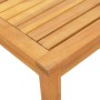 Tumbonas 2 uds con mesa madera maciza acacia y textileno crema en Tumbonas | Comprar online en Foru.es