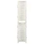 Biombo de 4 paneles madera blanco envejecido 140x165 cm de vidaXL, Divisores de ambientes - Ref: Foro24-338571, Precio: 120,1...