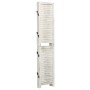 Biombo de 4 paneles madera blanco envejecido 140x165 cm de vidaXL, Divisores de ambientes - Ref: Foro24-338571, Precio: 121,7...