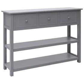 Aparador madera maciza de Paulownia gris 108x30x76 cm de vidaXL, Aparadores - Ref: Foro24-338546, Precio: 133,80 €, Descuento: %