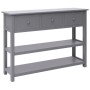 Aparador madera maciza de Paulownia gris 108x30x76 cm de vidaXL, Aparadores - Ref: Foro24-338546, Precio: 135,44 €, Descuento: %