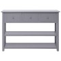 Aparador madera maciza de Paulownia gris 108x30x76 cm de vidaXL, Aparadores - Ref: Foro24-338546, Precio: 135,44 €, Descuento: %