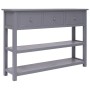 Aparador madera maciza de Paulownia gris 108x30x76 cm de vidaXL, Aparadores - Ref: Foro24-338546, Precio: 135,44 €, Descuento: %