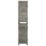 Biombo de 5 paneles de madera maciza gris 179x166 cm de vidaXL, Divisores de ambientes - Ref: Foro24-338576, Precio: 102,22 €...